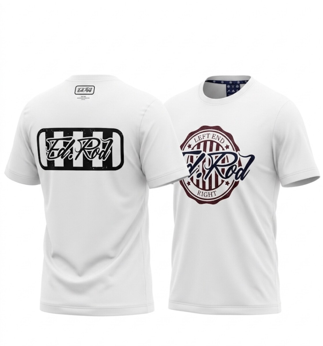 Ed Rod Left End Right – Dual Crest Signature T-Shirt - Image 6