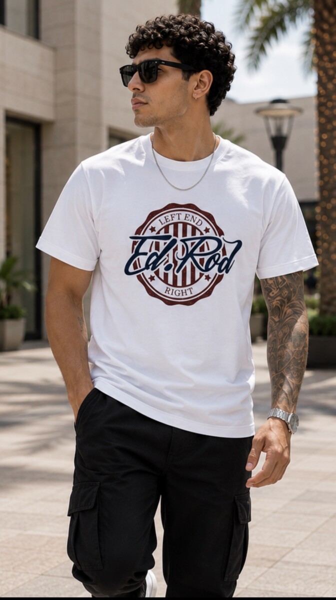 Ed Rod Left End Right – Dual Crest Signature T-Shirt - Image 2