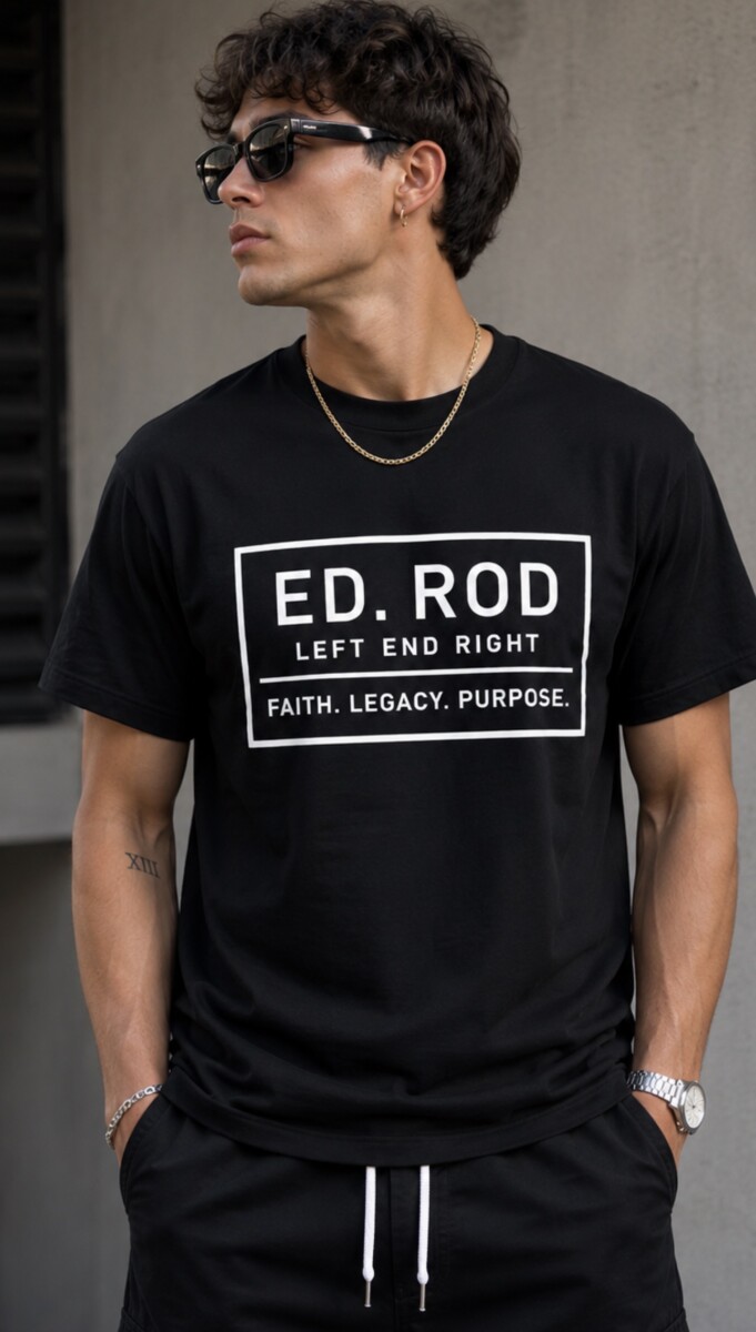 Ed Rod Left End Right – Foundation Box Logo T-Shirt