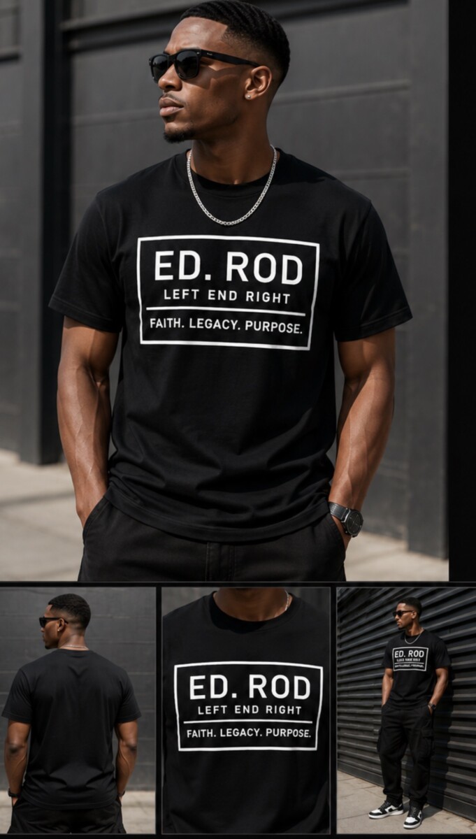 Ed Rod Left End Right – Foundation Box Logo T-Shirt - Image 5