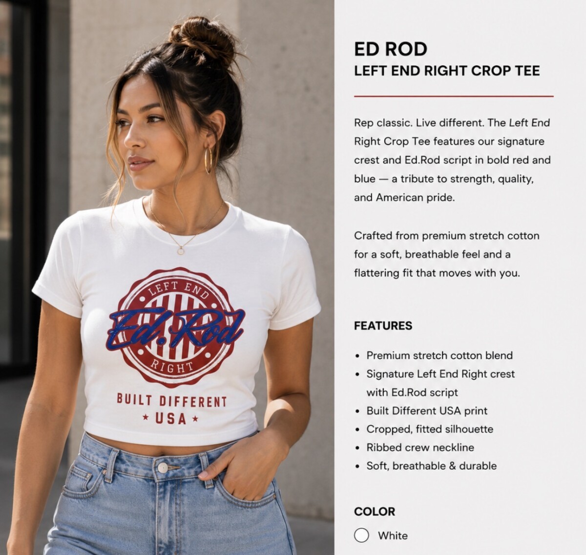 Ed.Rod The Heritage USA Crest Tee - Image 3
