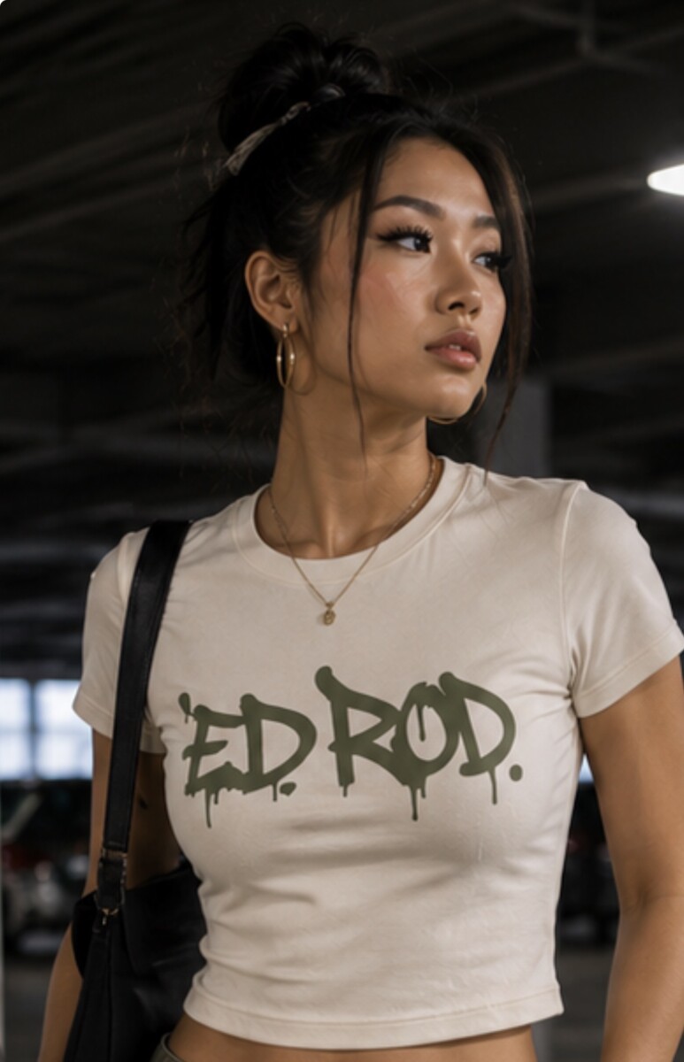 Ed.Rod The Olive Drip Essential Tee