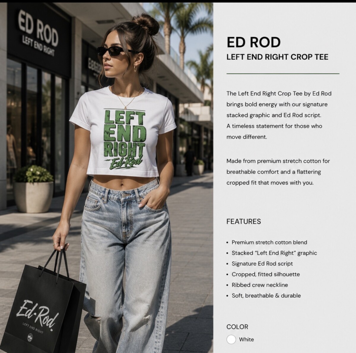 Ed.Rod The Signature Block Green Tee - Image 3
