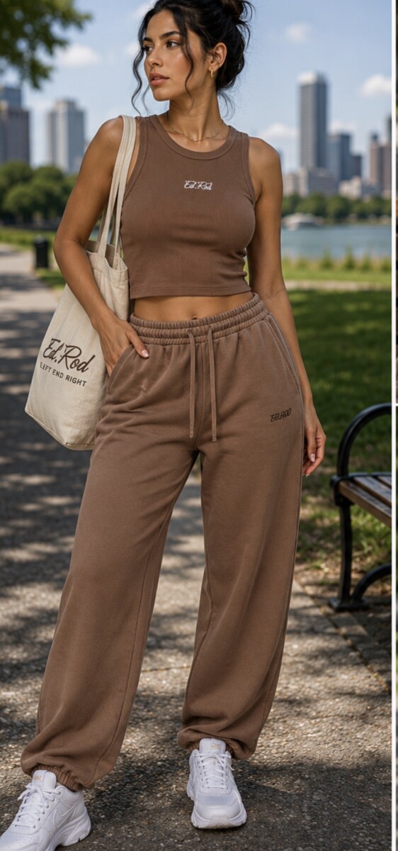 Ed Rod Comfort straight pants Mocha Brown - Image 3