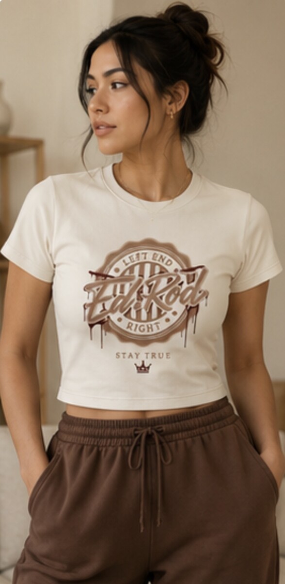 Ed Rod Stay True Crop Tee – Ivory Sand Edition - Image 7