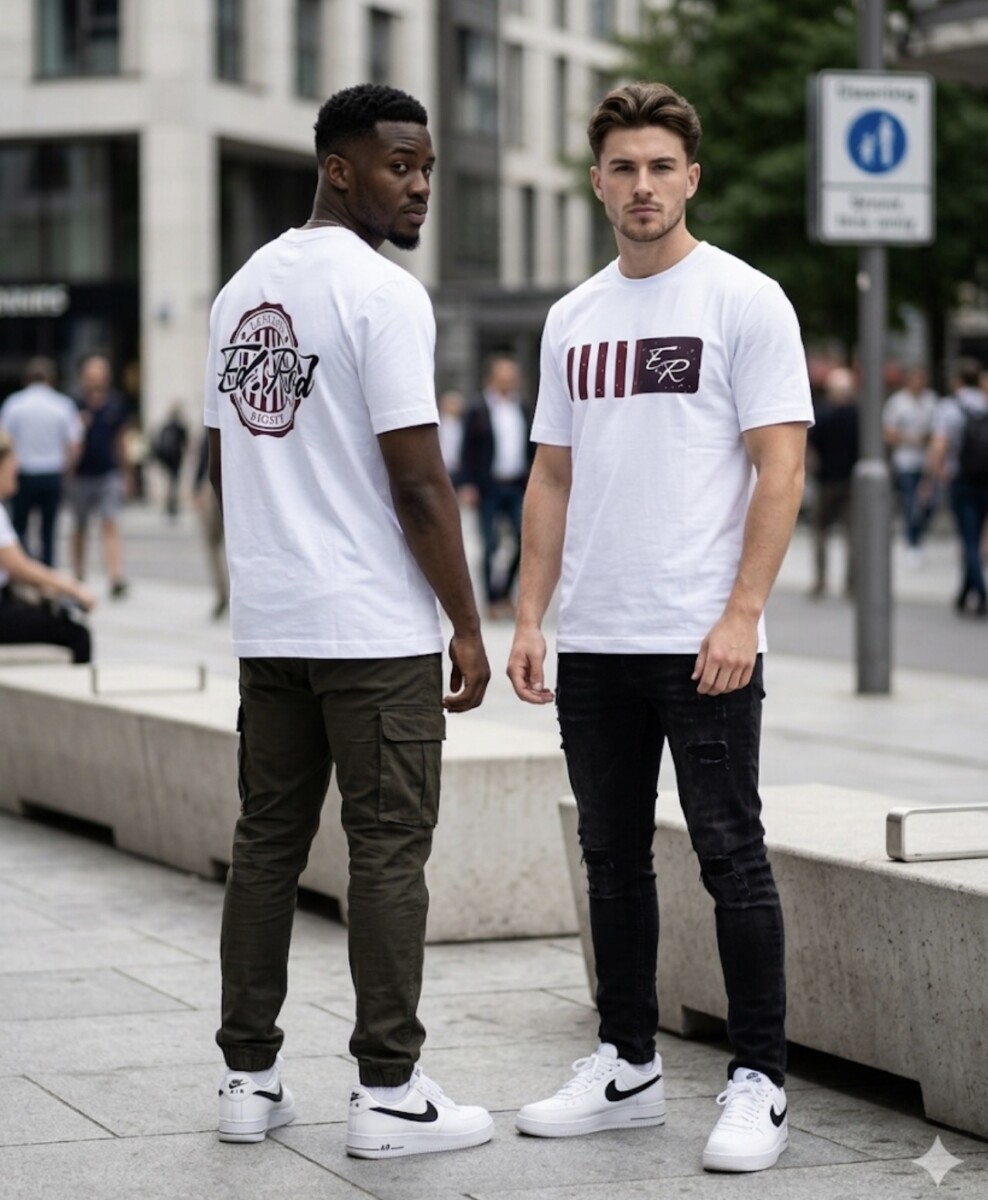 Ed Rod Left End Right – Legacy Crest T-Shirt (White/Burgundy)