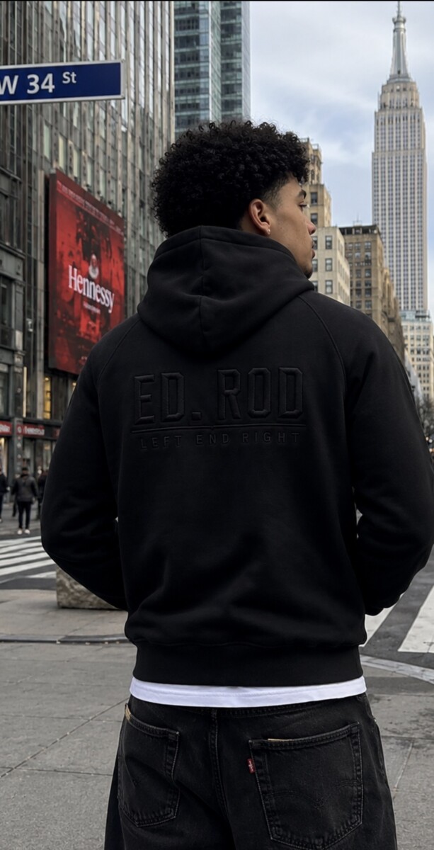Ed Rod Left End Right – Legacy Black Hoodie - Image 4