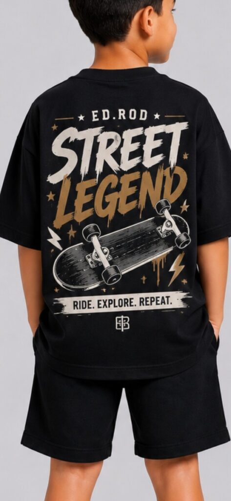 Ed Rod Kids “Street Legend” Oversized Tee
