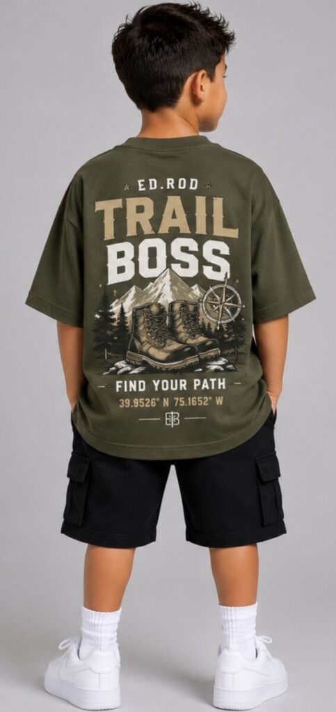 Ed Rod Kids “Trail Boss” Oversized Tee